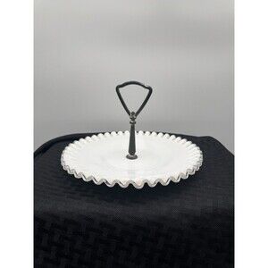 Fenton White Serving Plate